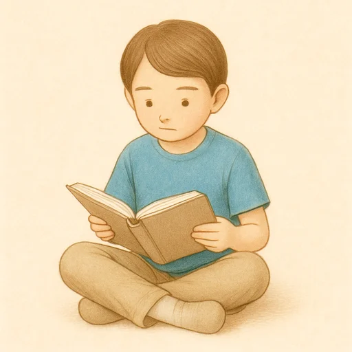 Illustrierte Lernkarte — Lesen