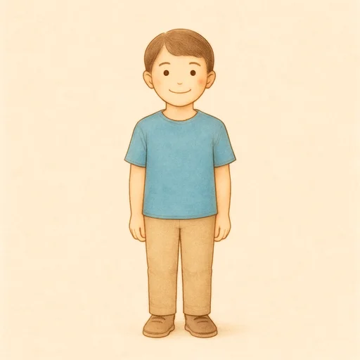 Illustrierte Lernkarte — Stehen