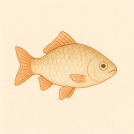 Illustrated flashcard — Fisch