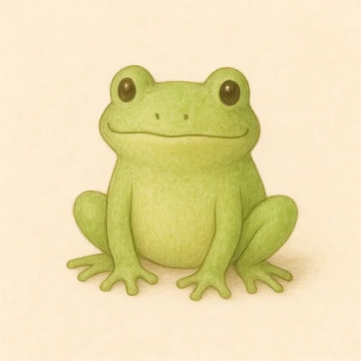 Illustrated flashcard — Frosch