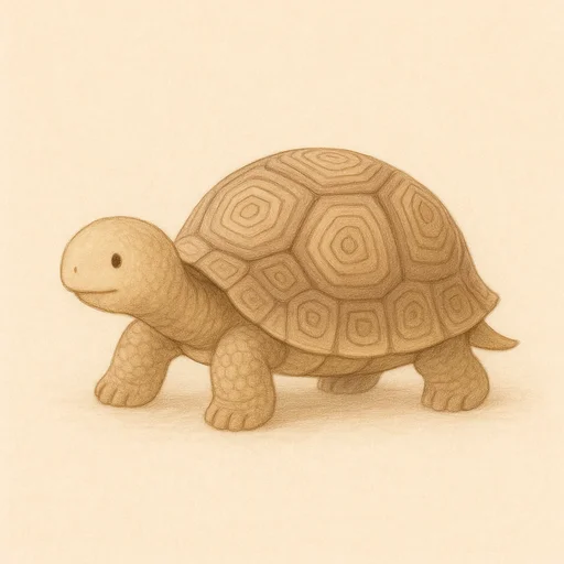 Illustrierte Lernkarte — Schildkröte