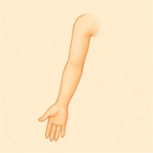 Illustrierte Lernkarte — Arm