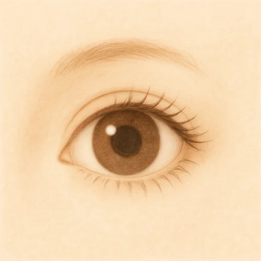 Illustrierte Lernkarte — Auge