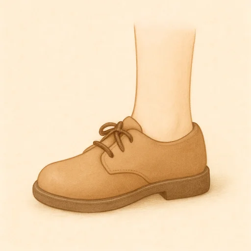 Illustrierte Lernkarte — Fuß