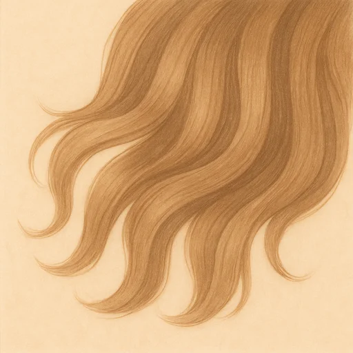 Illustrierte Lernkarte — Haare