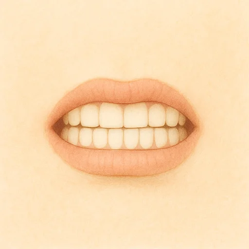 Illustrierte Lernkarte — Zähne