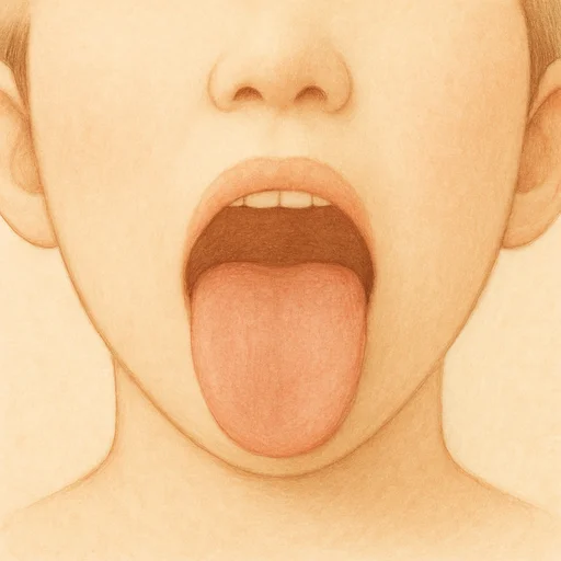 Illustrierte Lernkarte — Zunge