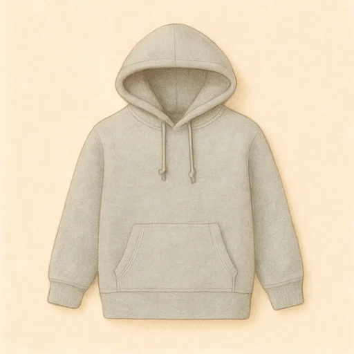 Illustrierte Lernkarte — Kapuzenpullover