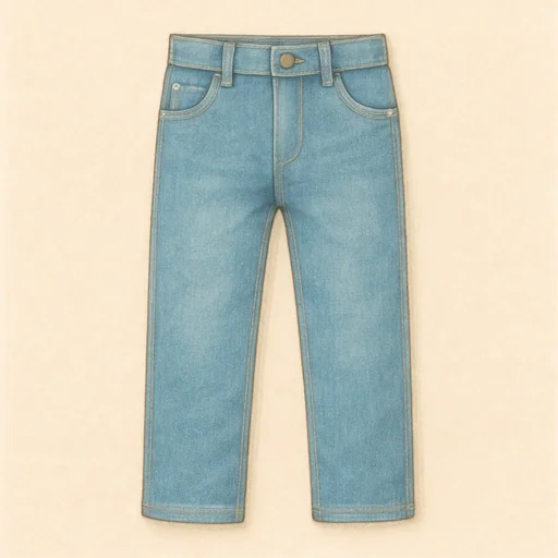 Illustrierte Lernkarte — Hose