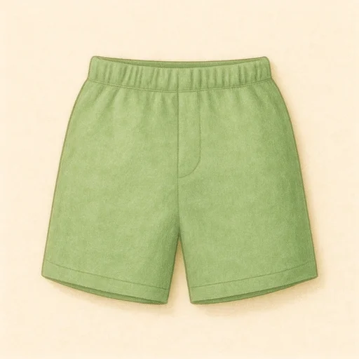 Illustrierte Lernkarte — Kurze Hose