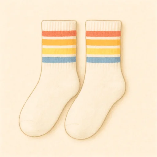 Illustrierte Lernkarte — Socken