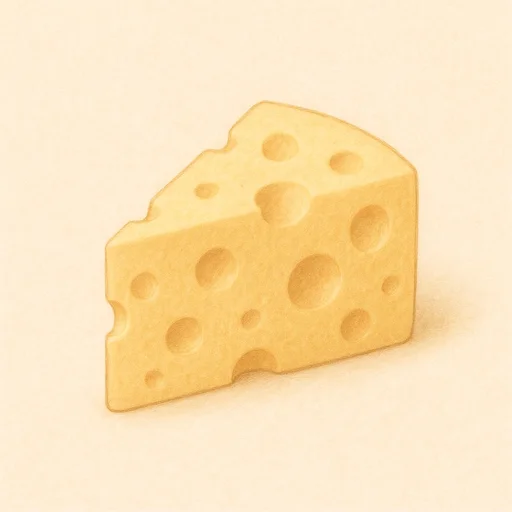 Illustrierte Lernkarte — Käse