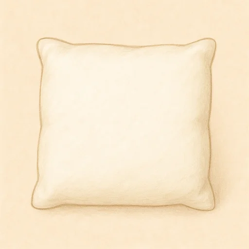 Illustrierte Lernkarte — Kissen