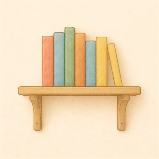 Illustrierte Lernkarte — Regal