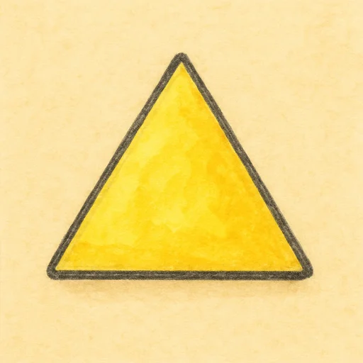 Illustrierte Lernkarte — Dreieck