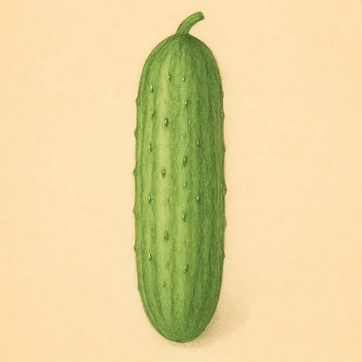 Illustrated flashcard — Gurke