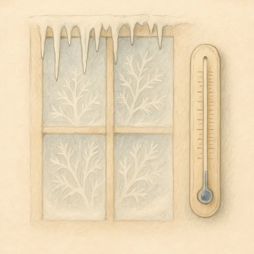 Illustrierte Lernkarte — Kalt